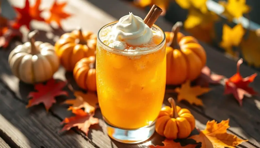 Pumpkin Spice Fizz Mocktail