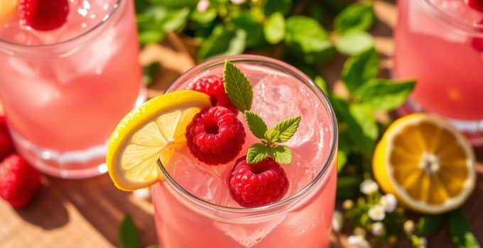 Raspberry Lemonade Mocktail