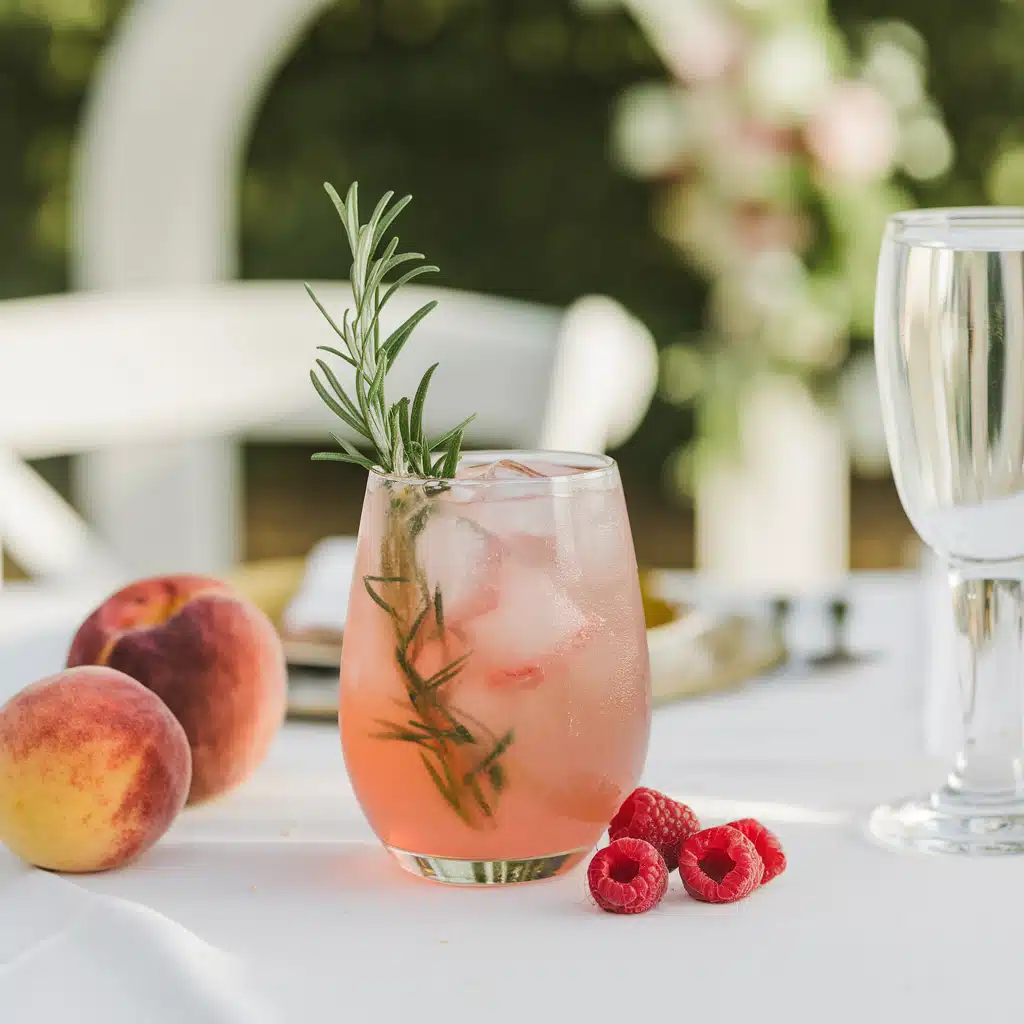 Raspberry Peach Mocktail