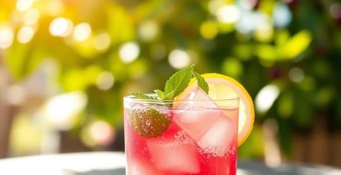 Red Berry Lemonade Mocktail