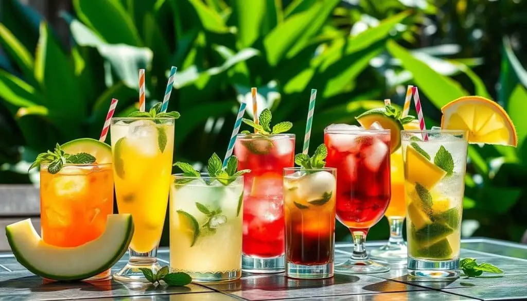 Refreshing drinks summer coolers