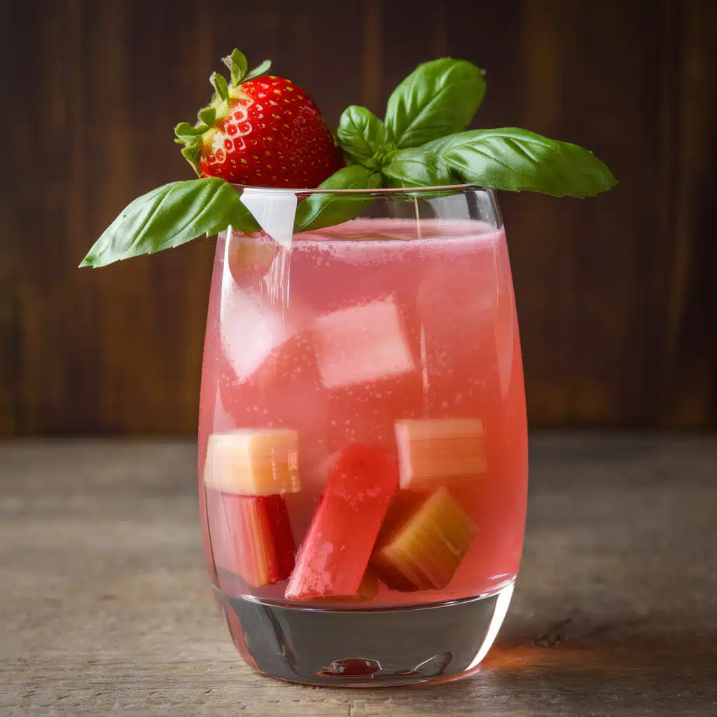 Rhubarb Cooler Mocktail
