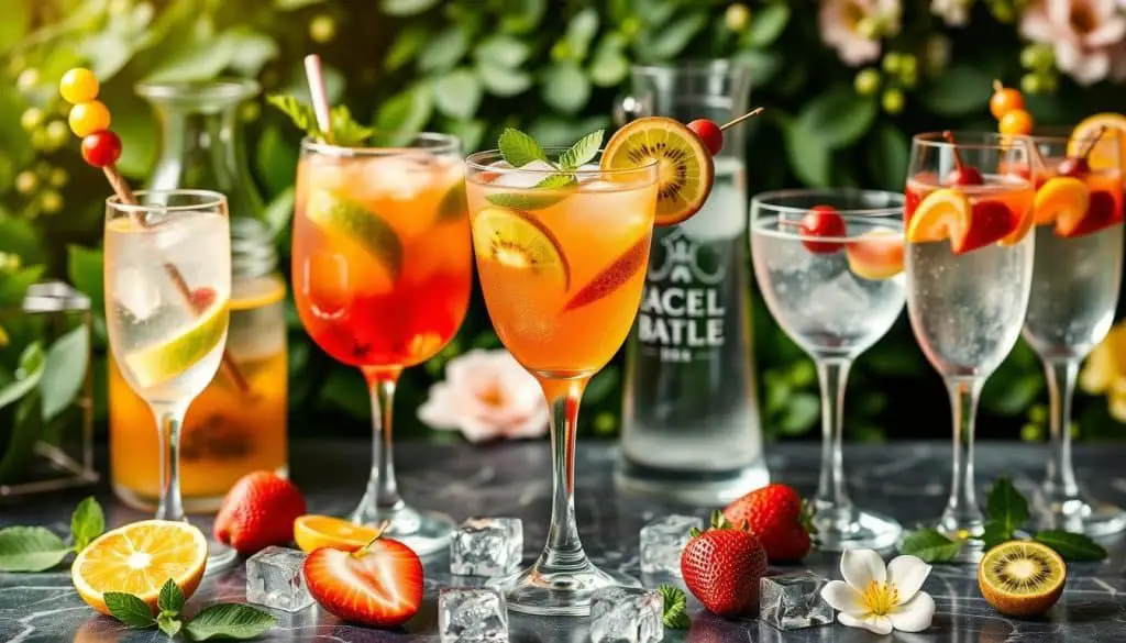 Serving suggestions and garnishes for mocktails