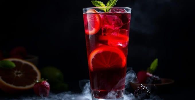 Shadowy Sangria Mocktail
