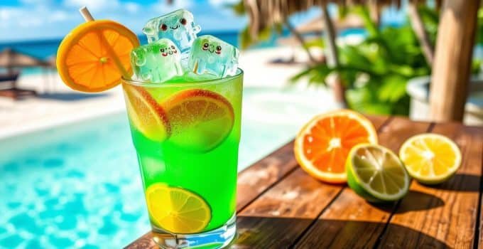 Slime Punch Mocktail