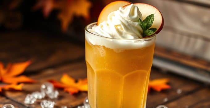 Sparkling Apple Cider Float Mocktail