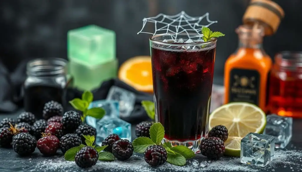 Spider's Web Mocktail ingredients