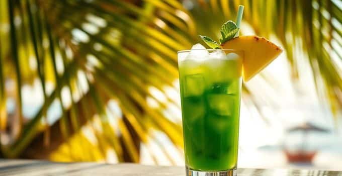 Spinach Pineapple Mocktail