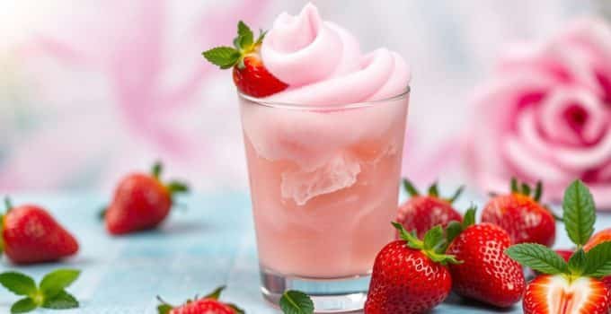 Strawberry Cotton Candy Mocktail