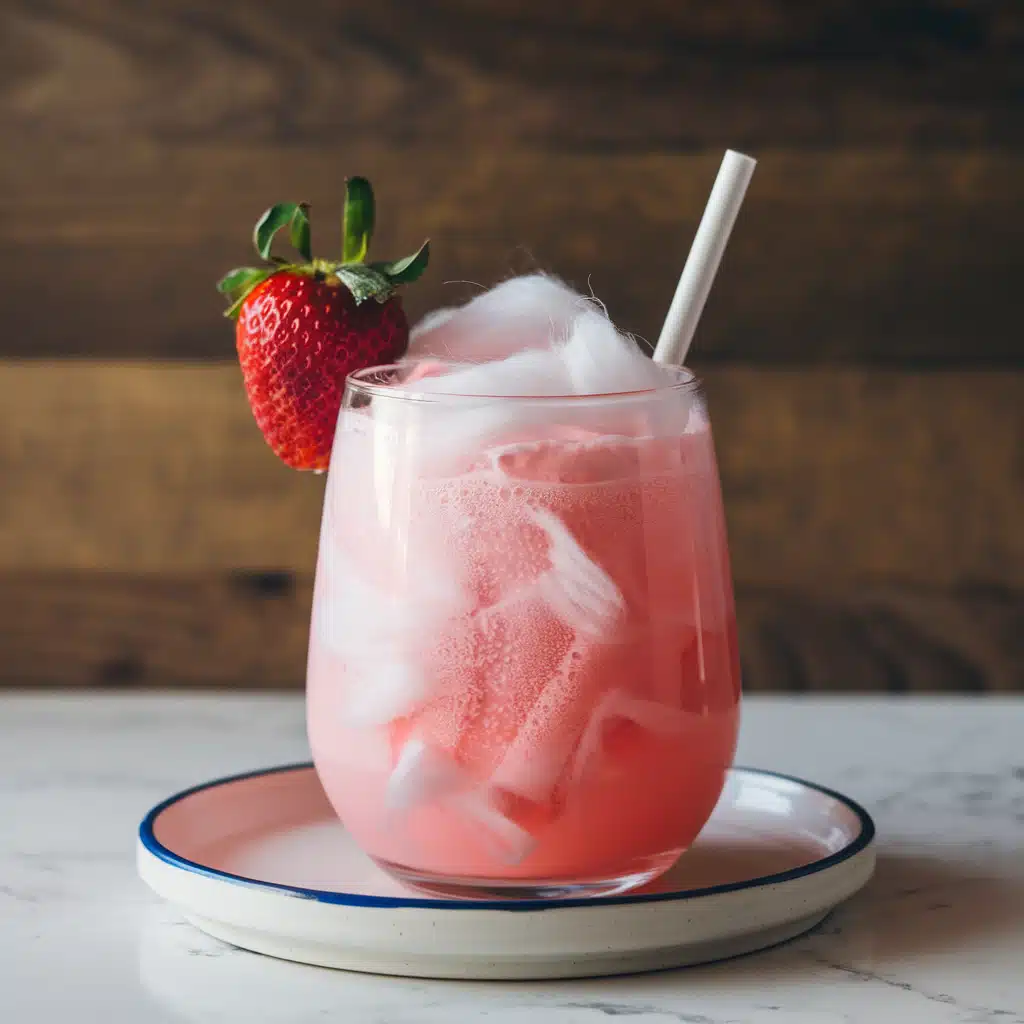 Strawberry Cotton Candy Mocktail 