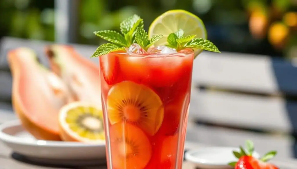 Strawberry Kiwi Fizz Mocktail