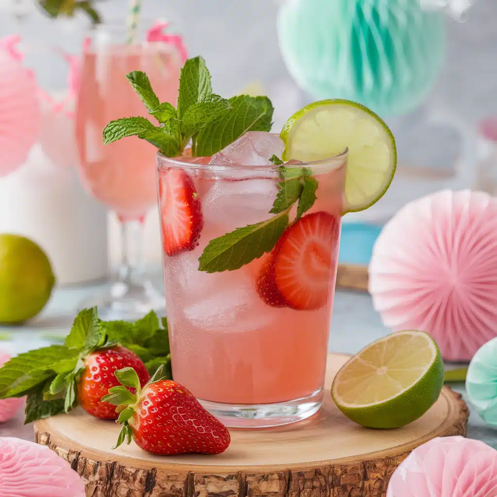 Strawberry Lemonade Swirl Mocktail