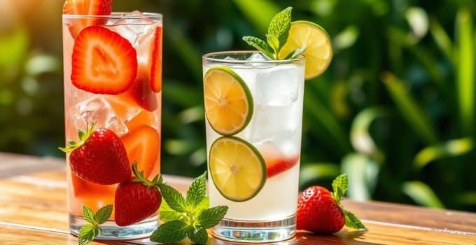 Strawberry Limeade Mocktail