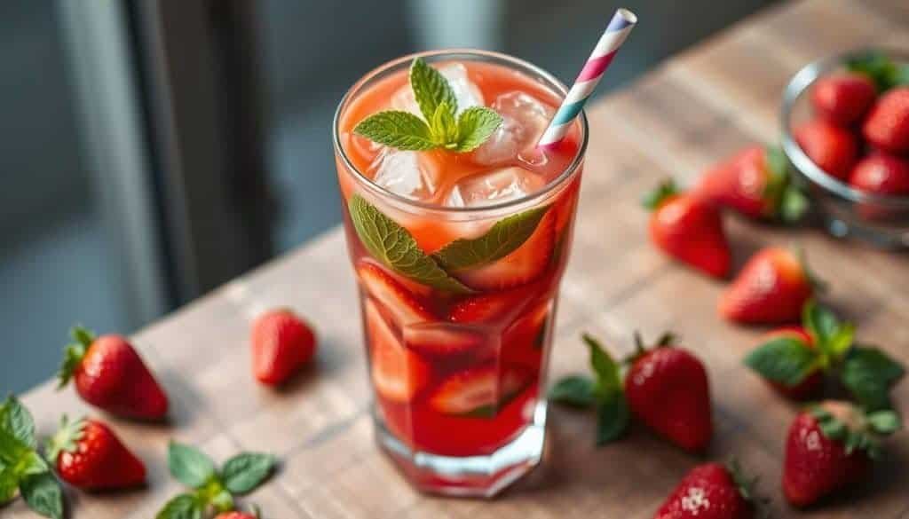 Strawberry Mint Mocktail