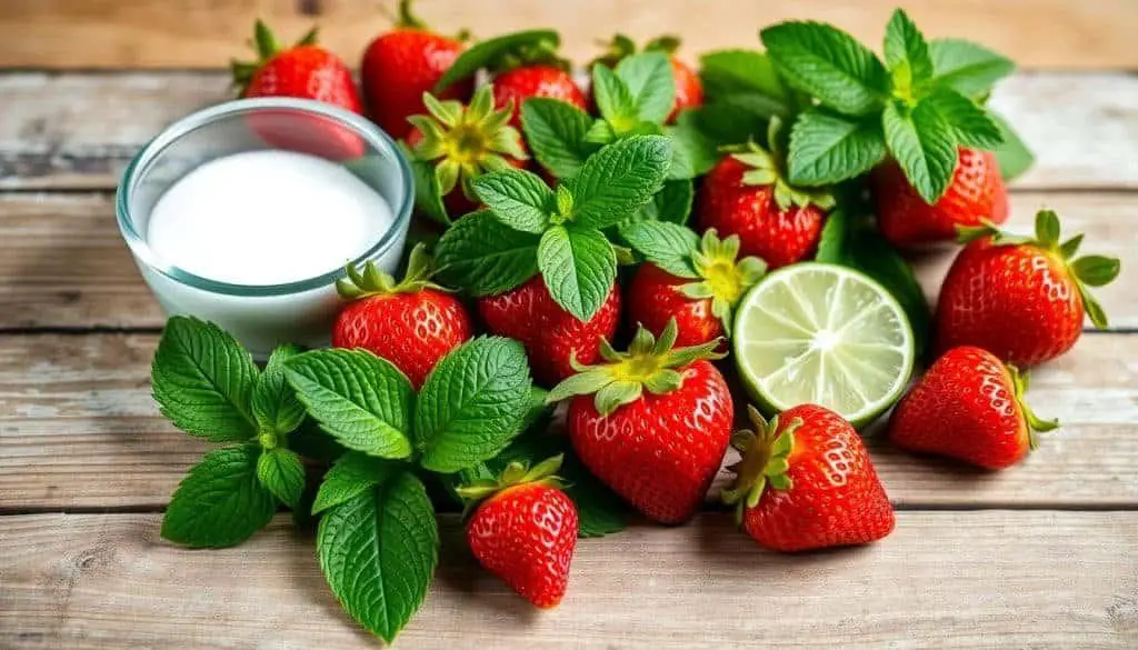 Strawberry Mint Mocktail Ingredients