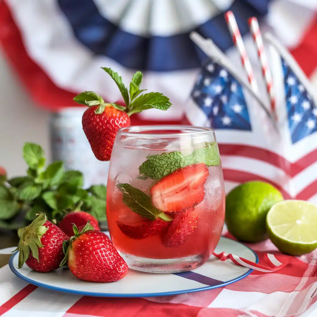 Strawberry Mint Mocktail 