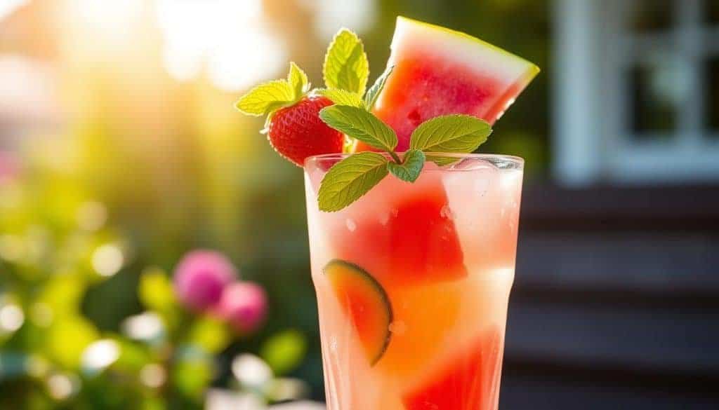 Strawberry Watermelon Mocktail