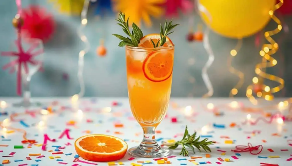 Success Spritz Mocktail in a festive setting