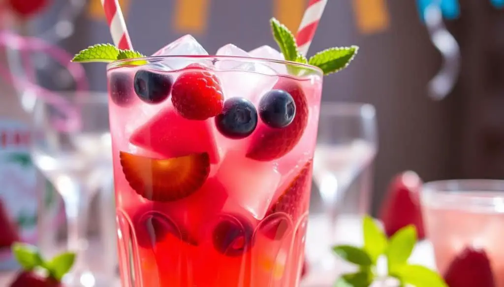 The Big 4-0 Berry Bash Mocktail