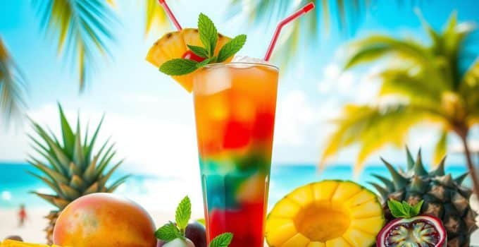 Tropical Sweet Breeze Mocktail