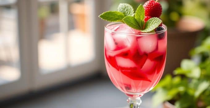 Vanilla Berry Swirl Mocktail