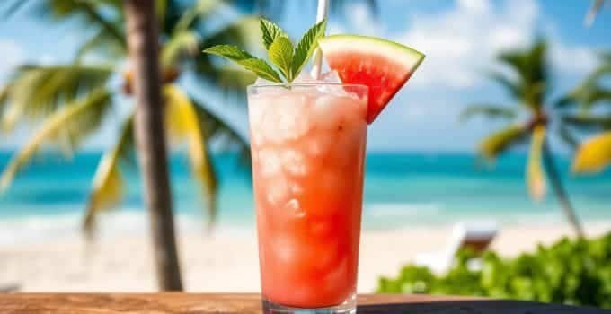 Watermelon Coconut Mocktail