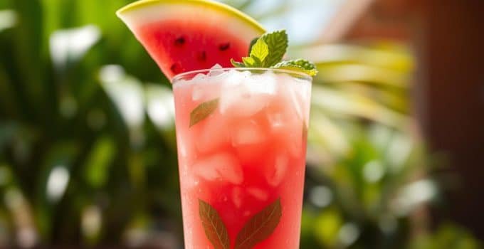 Watermelon Slushy Mocktail