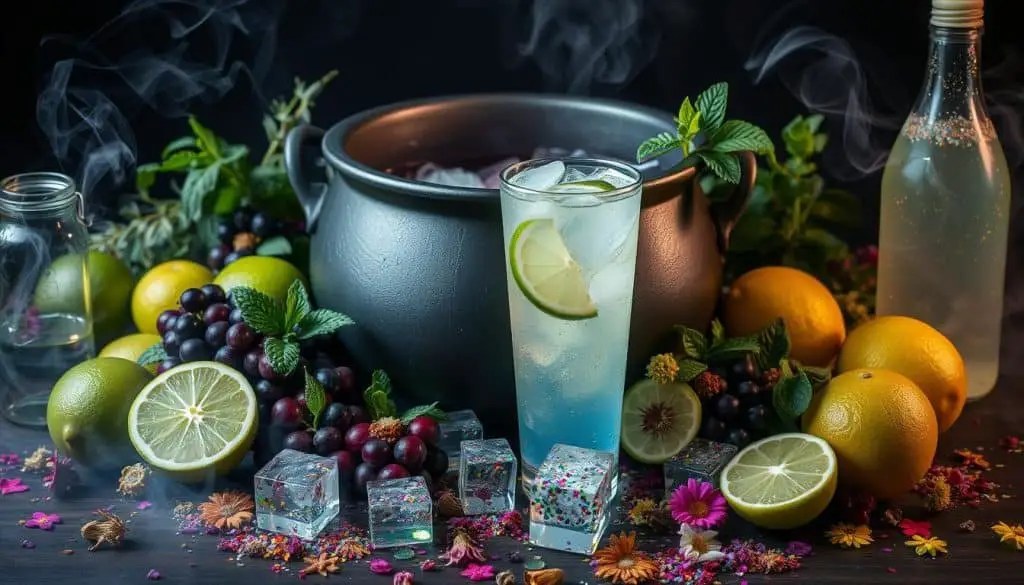 Witch's Cauldron Mocktail ingredients
