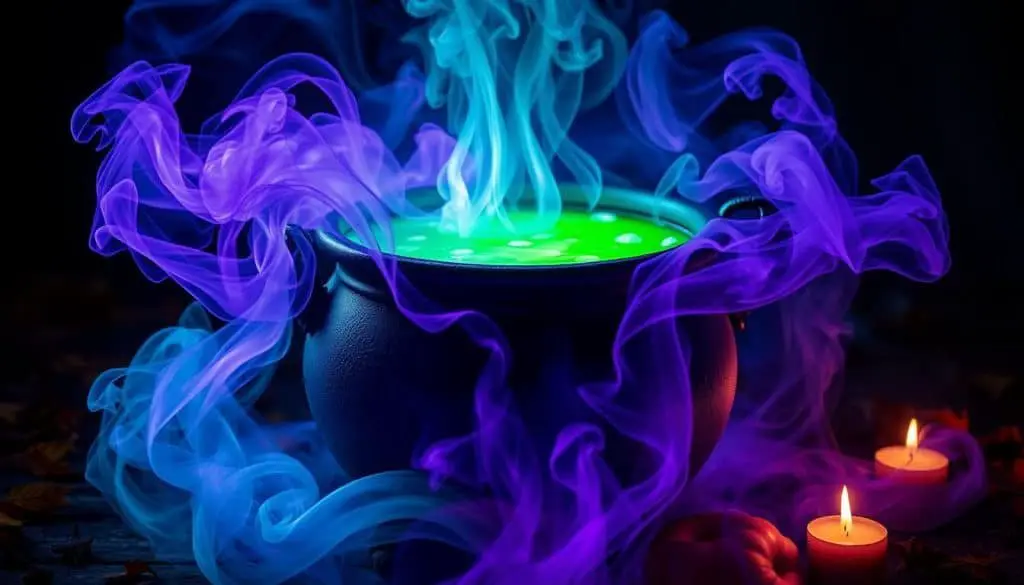 Witch's brew cocktail smoke effect