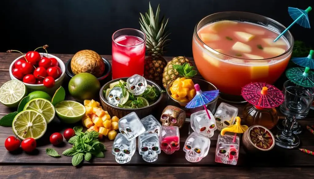 Zombie Punch Mocktail ingredients