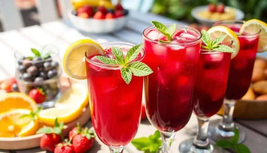 berry-infused mocktails