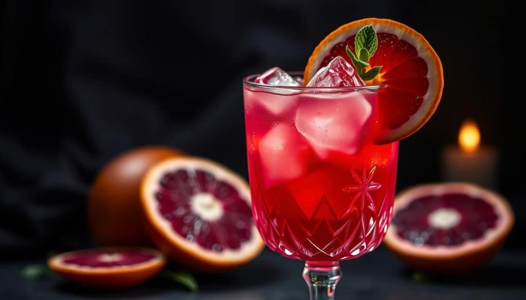 blood orange mocktail
