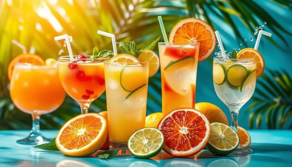 citrus flavors in mocktails