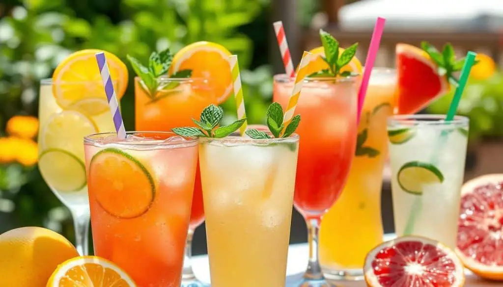 citrus fruit mocktails