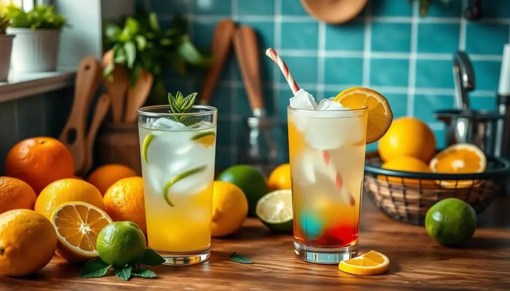citrus mocktail preparation steps