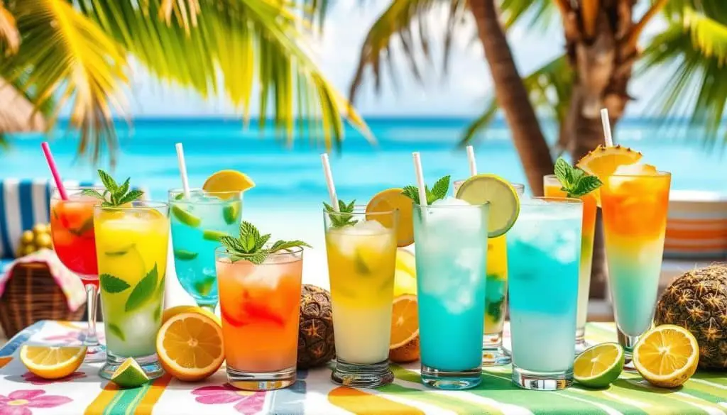 coconut water mocktails variations