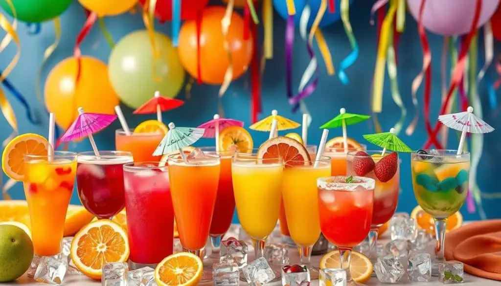 colorful refreshments