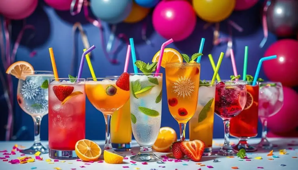 creative presentation for mocktails