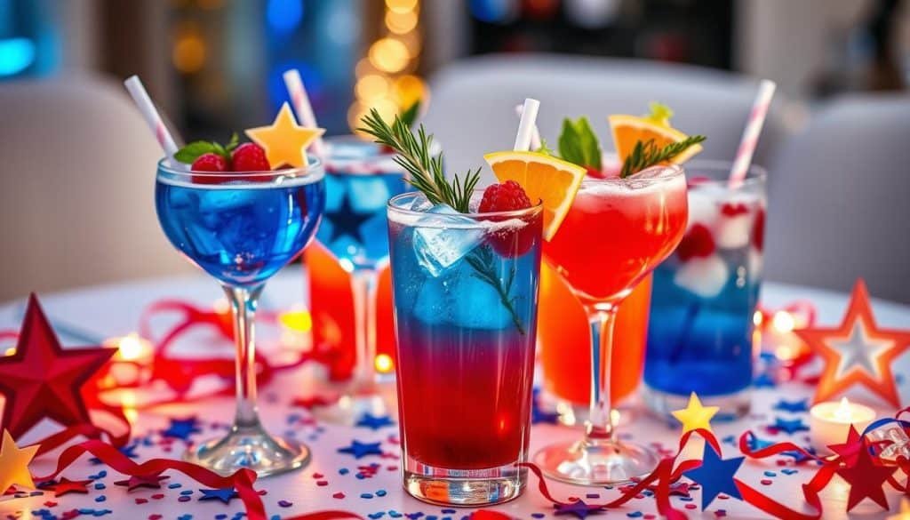 festive drink display