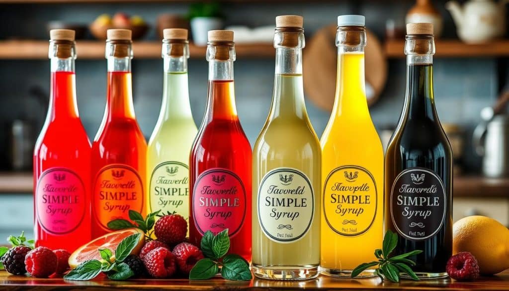 flavored simple syrups