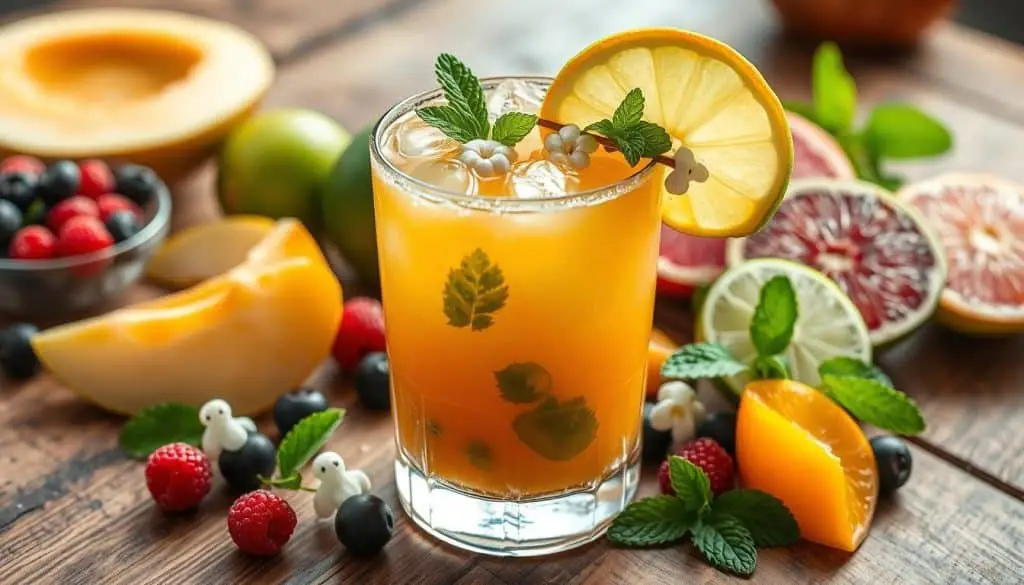 fresh fruit mocktail