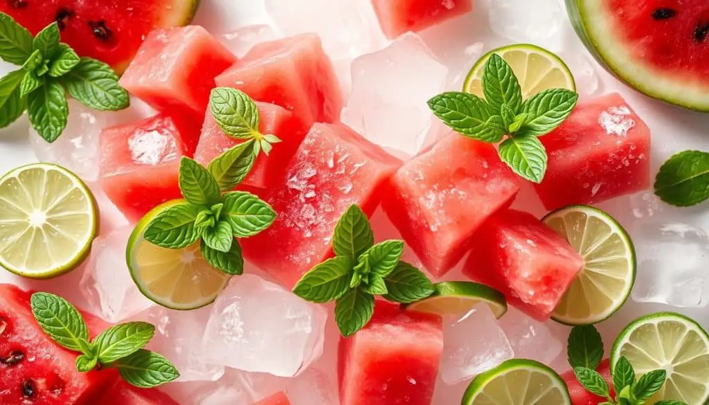 frozen watermelon ingredients for mocktail