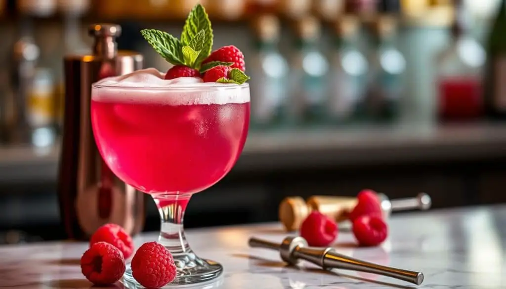 garnished drink