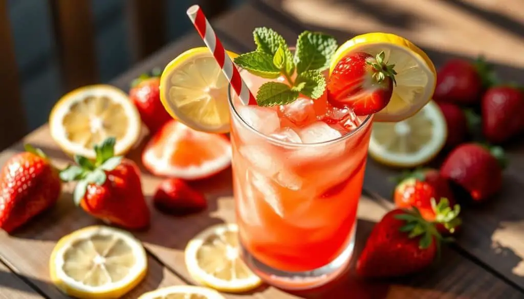 garnishing mocktails
