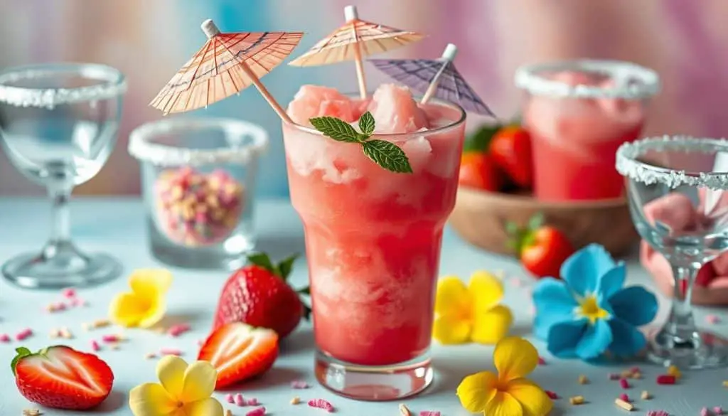 garnishing mocktails