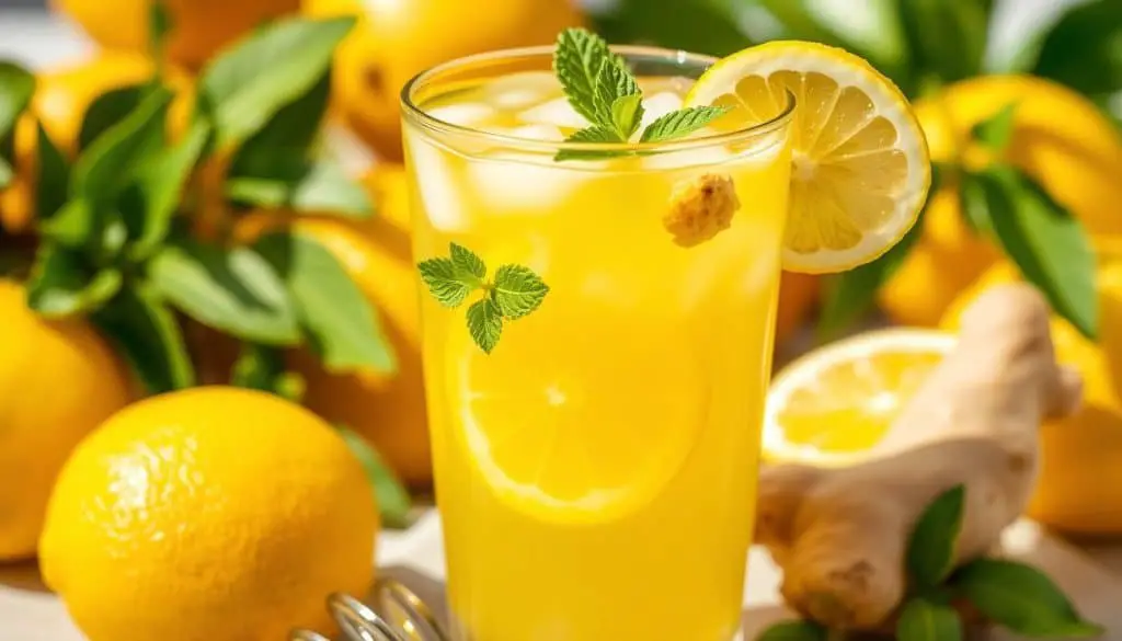 ginger-infused lemonade