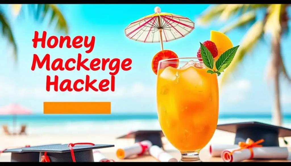 graduation celebration tropical drink mocktail