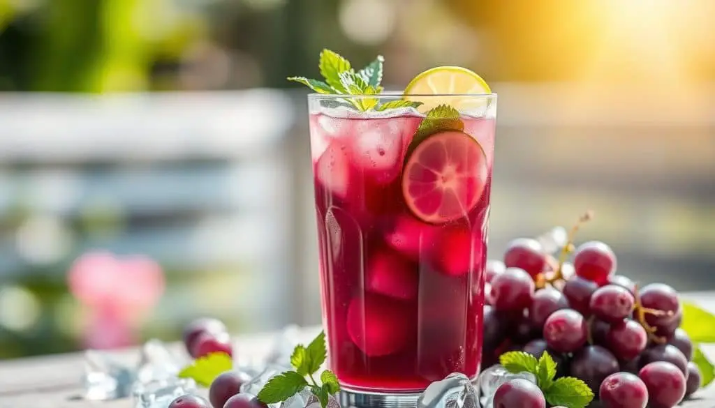 grape juice mocktail