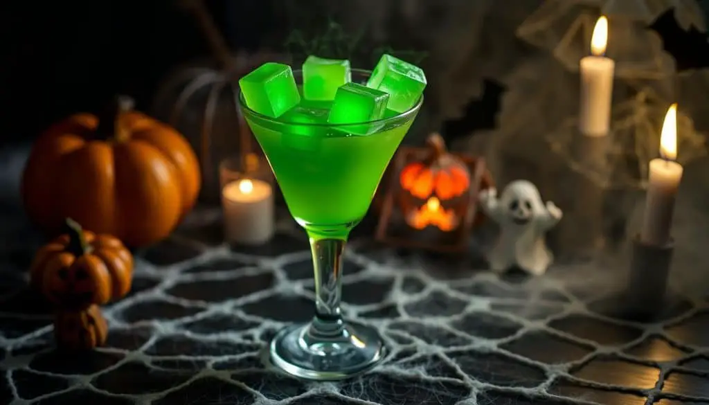 green Halloween drink