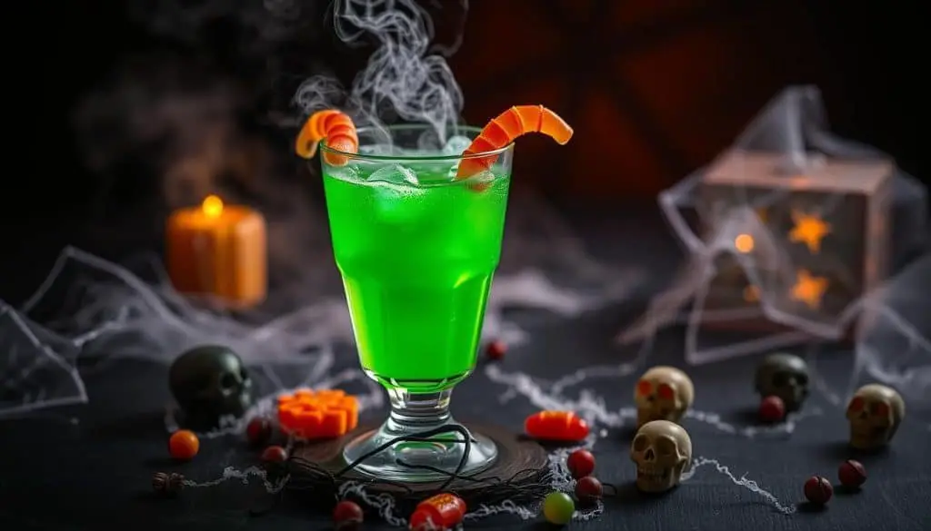 green Halloween drink
